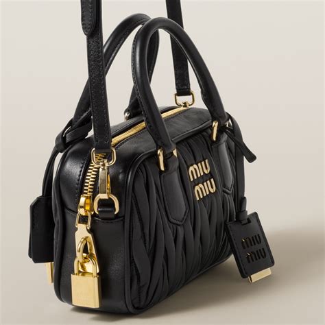 miu miu leather top handle bag|nappa leather top handle bags.